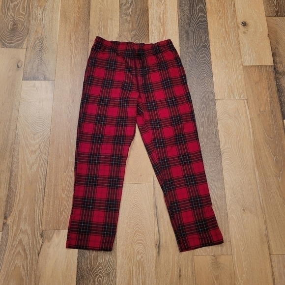 Nautica Men's red/black‎ plaid sleepwear lounge pants w/ pockets size L - Picture 3 of 5